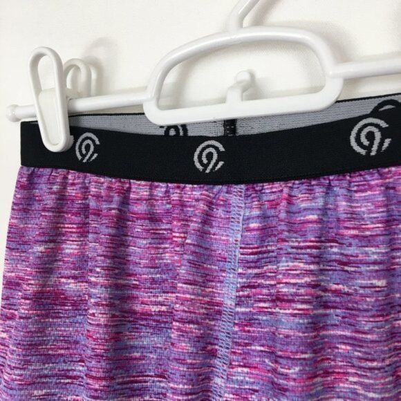 C9 Champion Gym Pants Girls Size L Purple Pink Multicolor 21x26 9in High Rise - Picture 6 of 7